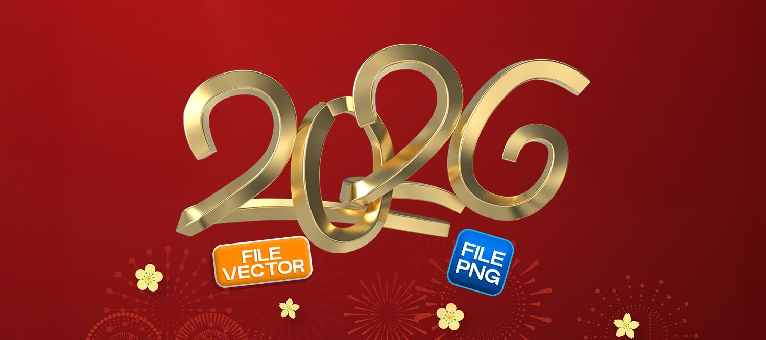 Tải Miễn Phí - File Số 2026 Vector & PNG Cho Thiết Kế Ngày Tết