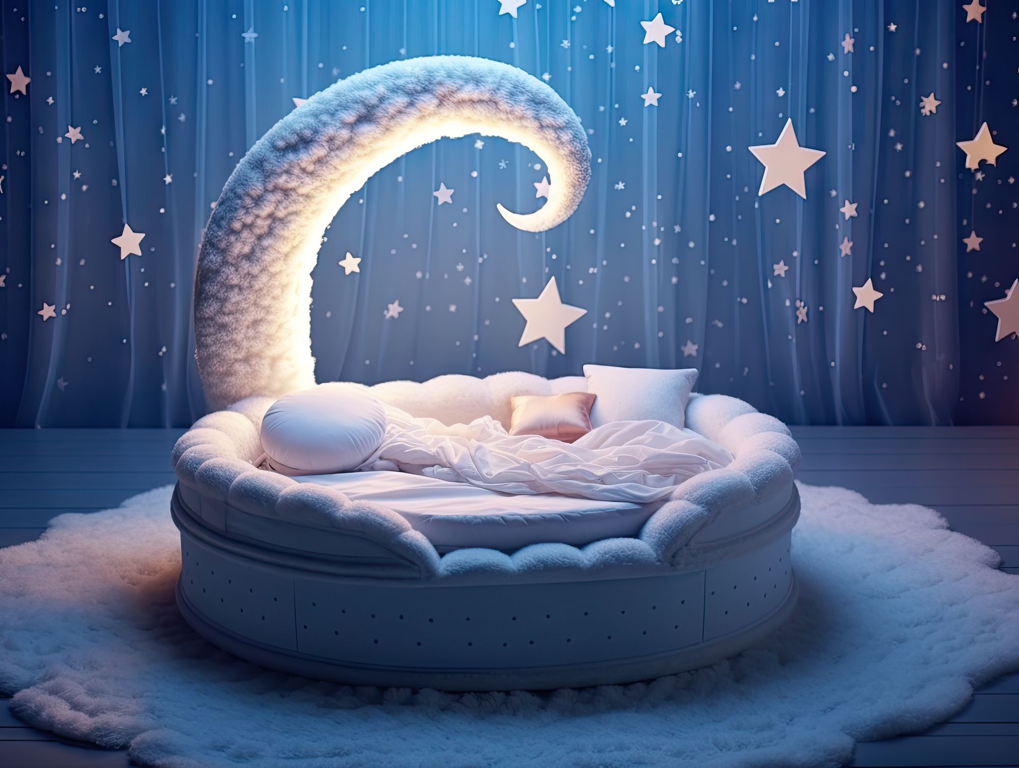 Background giường ngủ cho bé số 8