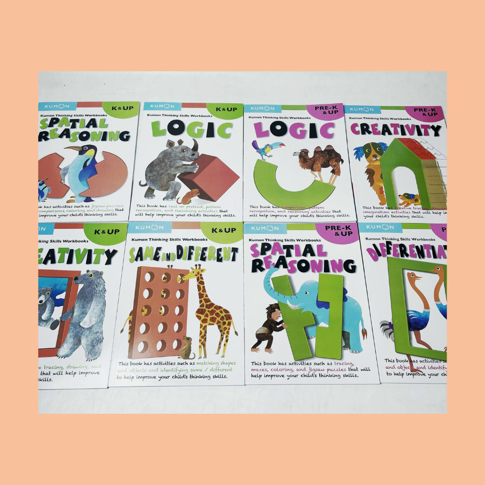 KUMON THINKING SKILLS WORKBOOK (8 cuốn)