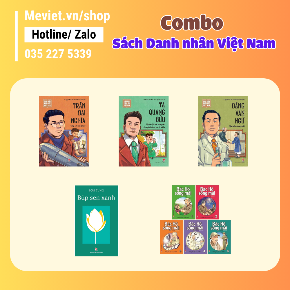 Combo Sách Danh nhân Việt Nam