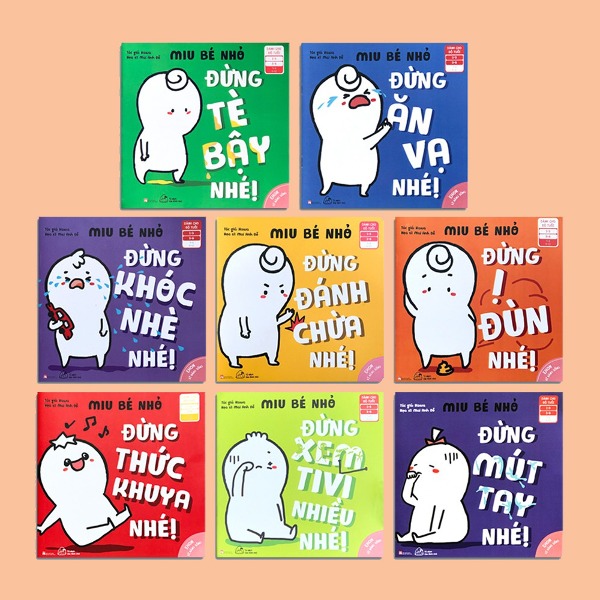 Sách Kỹ năng sống Miu bé nhỏ song ngữ P1 - 8 Cuốn