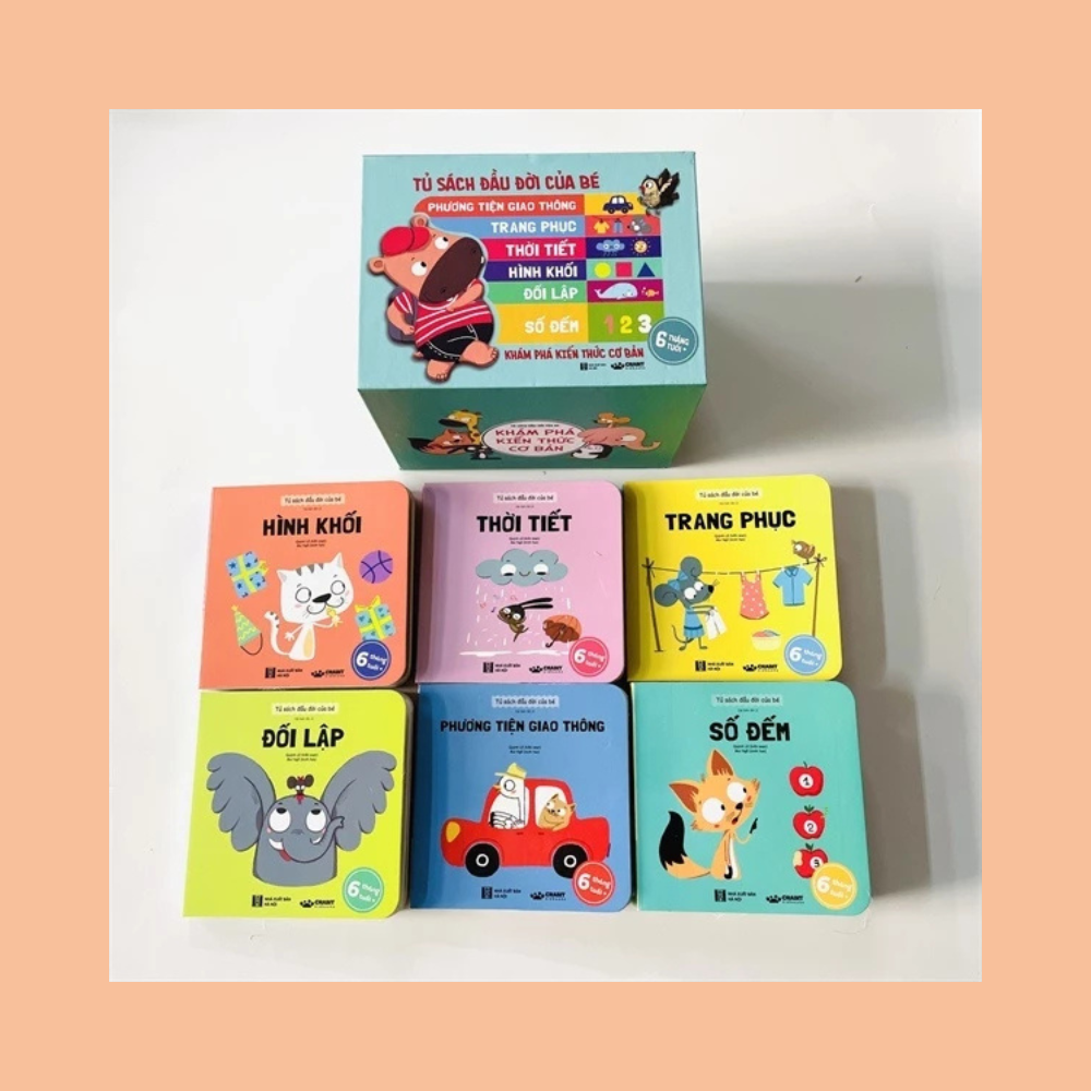 Bộ tủ sách đầu đời của bé - Khám phá kiến thức cơ bản (lật mở khám phá cho bé từ 0-3 tuổi)