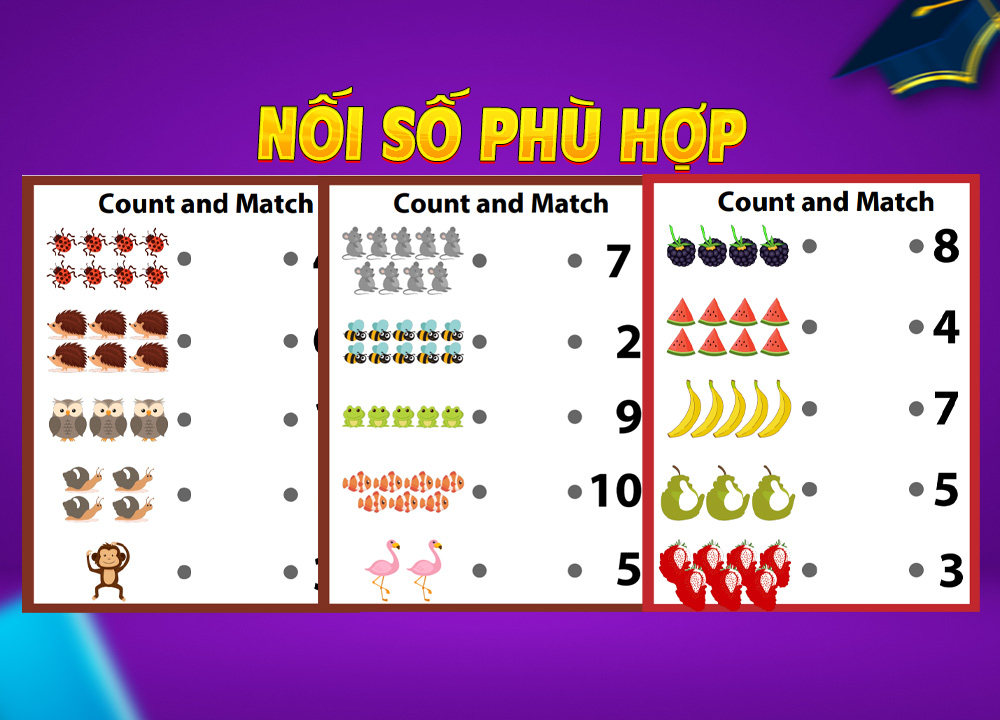 Nối số phù hợp