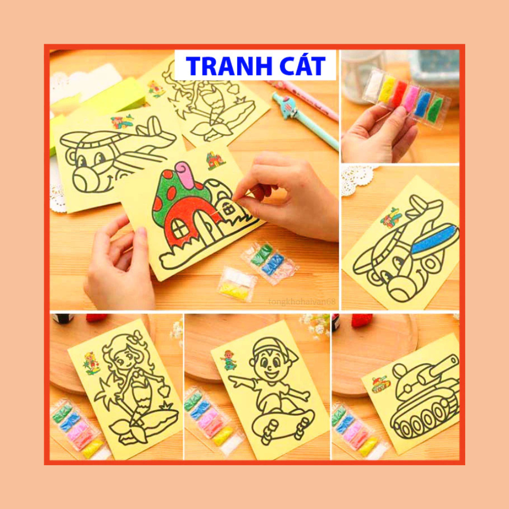Tranh Cát Cho Bé Thỏa Sức Sáng Tạo 