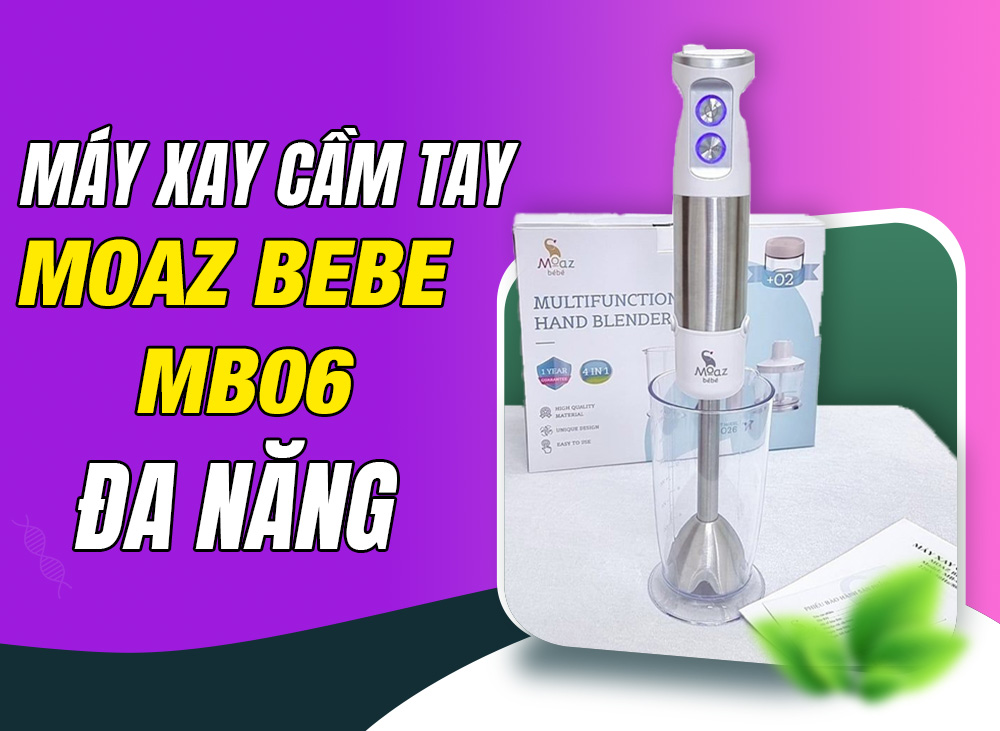 Máy Xay Cầm Tay Đa Năng Moaz Bebe MB06 – Trợ Thủ Đắc Lực Của Mẹ