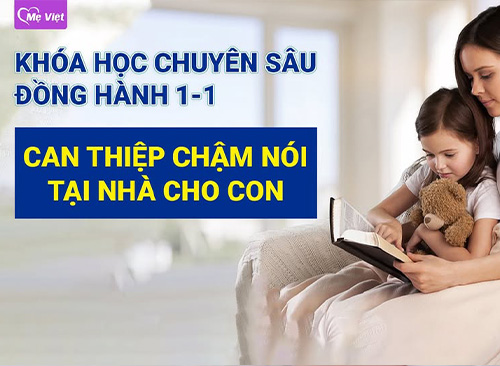 Khóa học chuyên sâu đồng hành 1-1: “Can thiệp chậm nói tại nhà cho con”