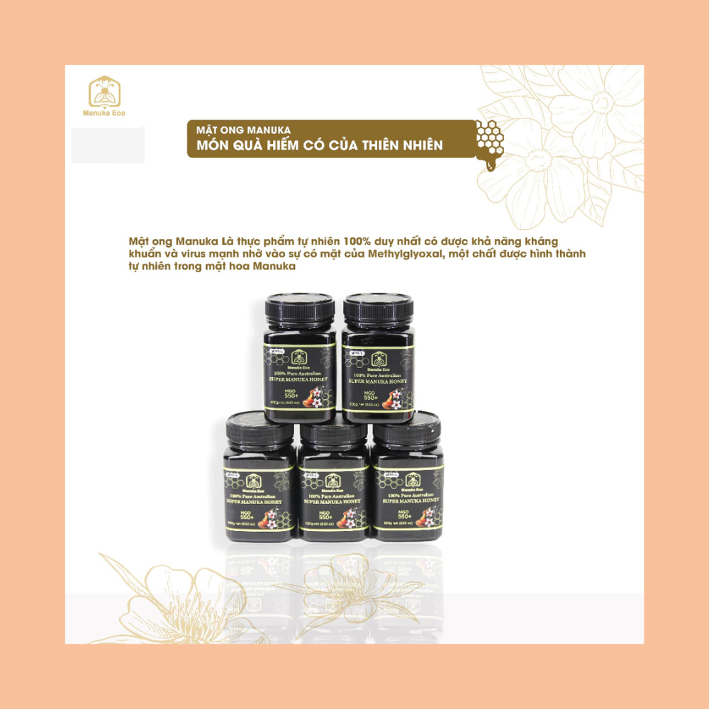 Mật ong Manuka MGO 550+ - 250gr