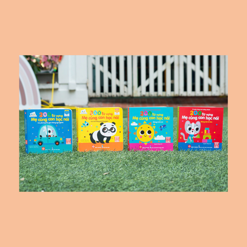 Combo 200 từ vựng mẹ cùng con học nói (4 tập)
