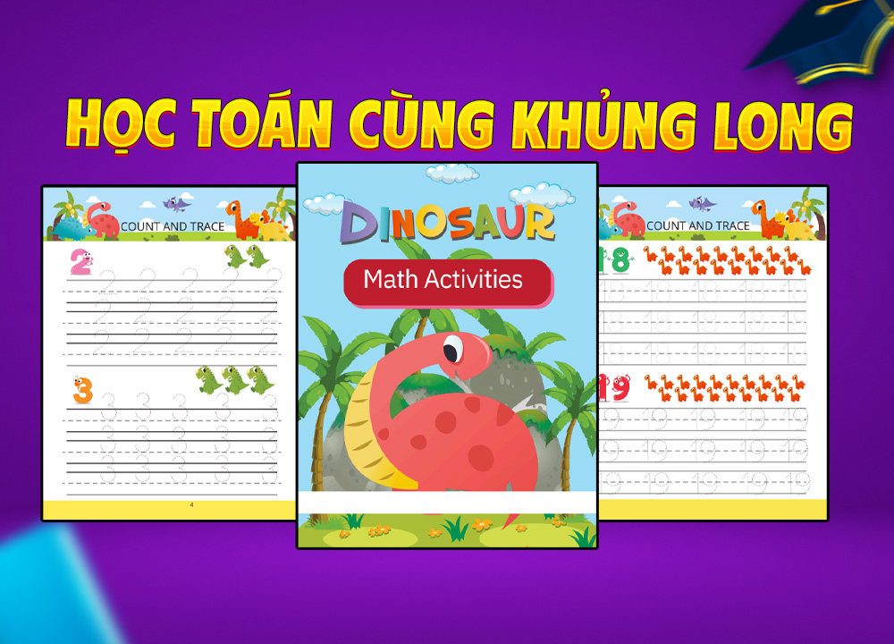 Học Toán thú vị cùng khủng long