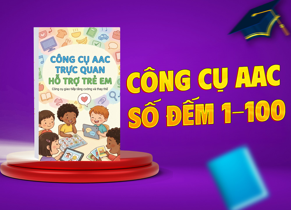 Công cụ AAC trực quan hỗ trợ bé - Thẻ số từ 1 đến 100