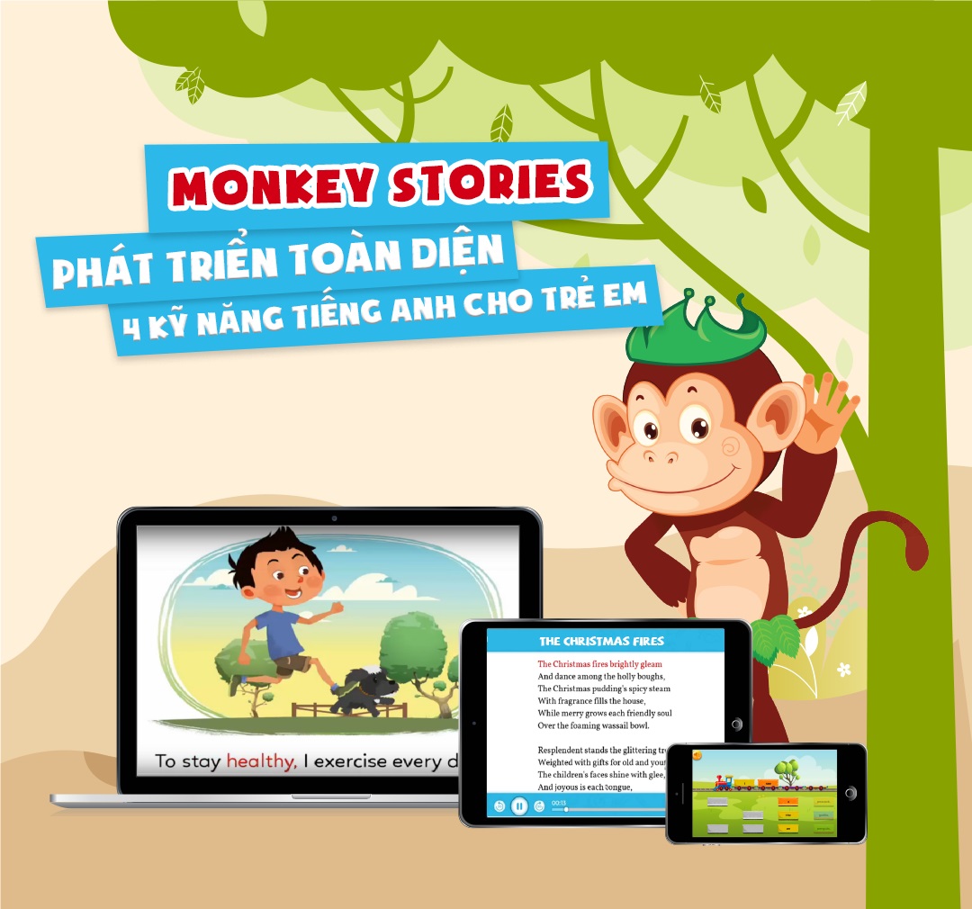 Monkey Stories-Ứng Dụng Phát Triển Toàn Diện Cho Bé