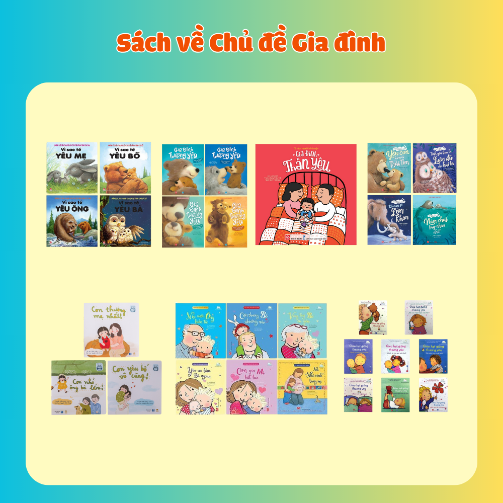 Combo Sách về chủ đề Gia đình