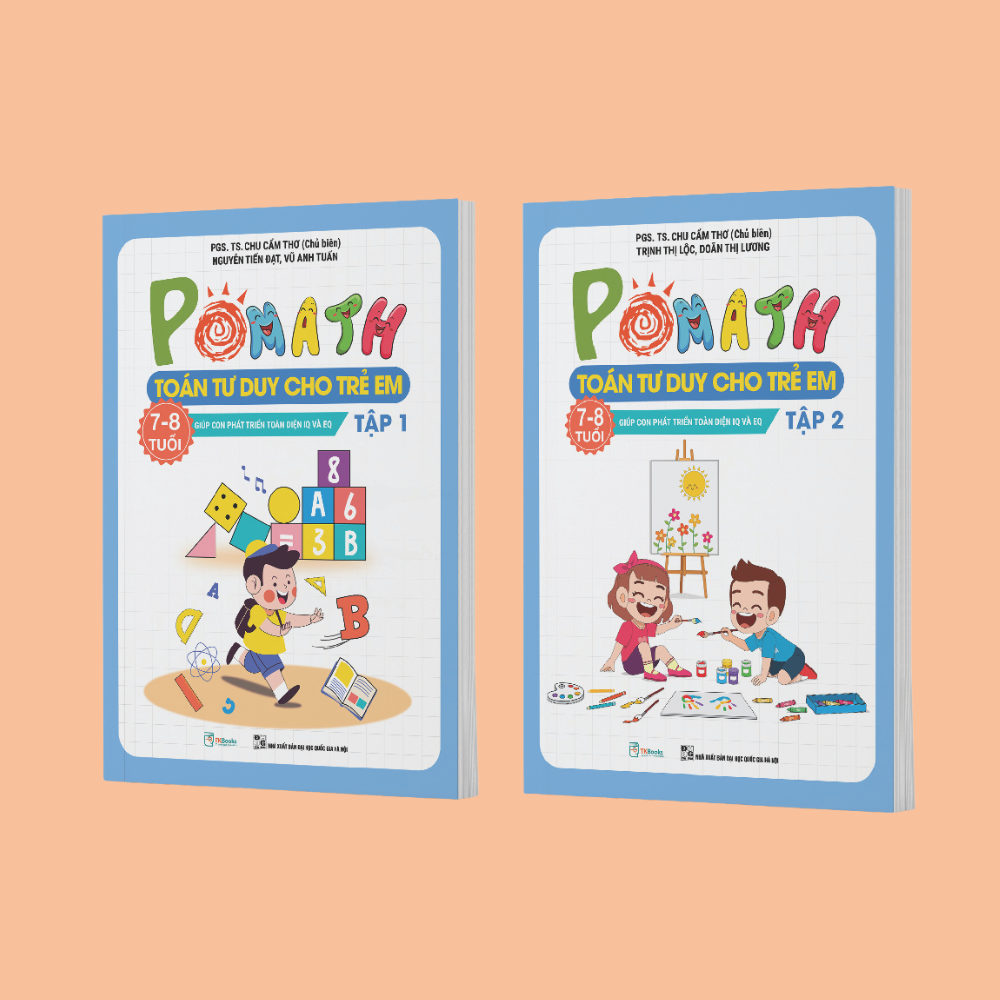 POMath – Toán tư duy cho trẻ em 7 – 8 tuổi (Tập 1 + 2)