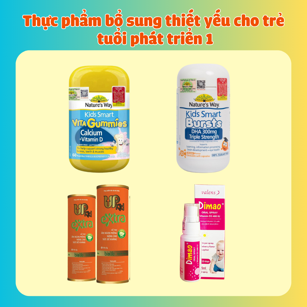 Combo Thực phẩm bổ sung thiết yếu cho trẻ tuổi phát triển