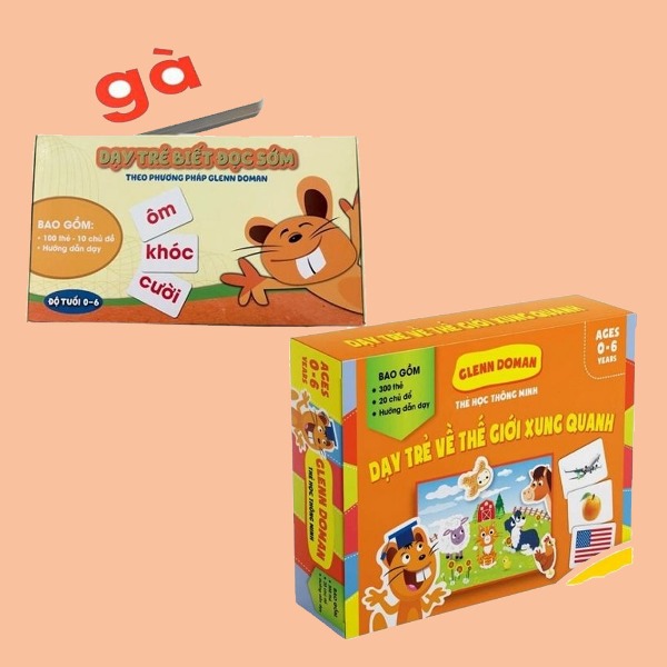 Combo Bộ 100 Thẻ Tập Đọc Và Bộ 300 Thẻ TGXQ