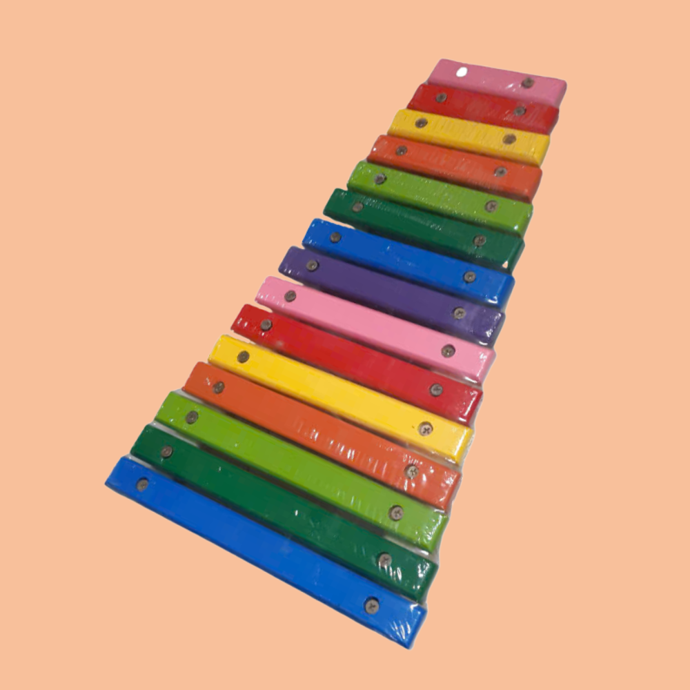 Đồ chơi đàn xylophone đàn thân gỗ 15 thanh kim loại cao cấp