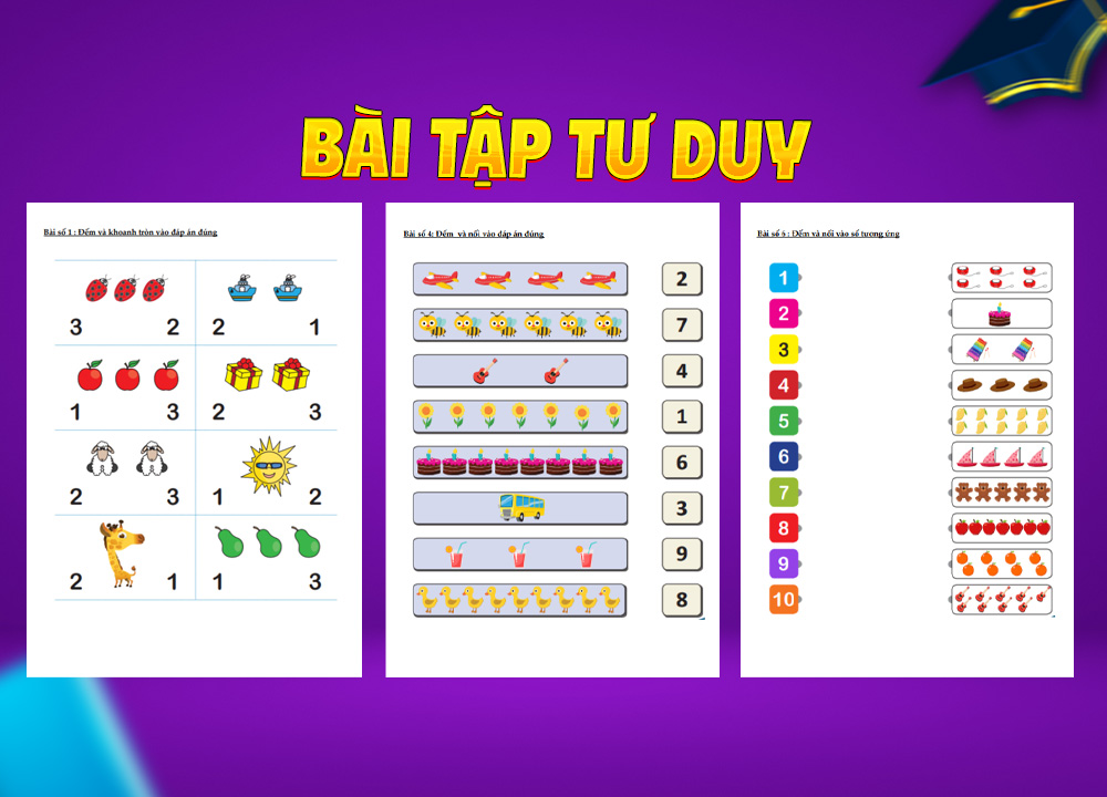Bài tập tư duy cho trẻ