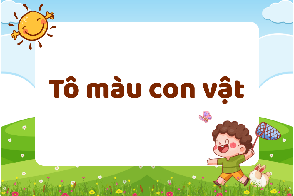 Tô màu con vật đáng yêu