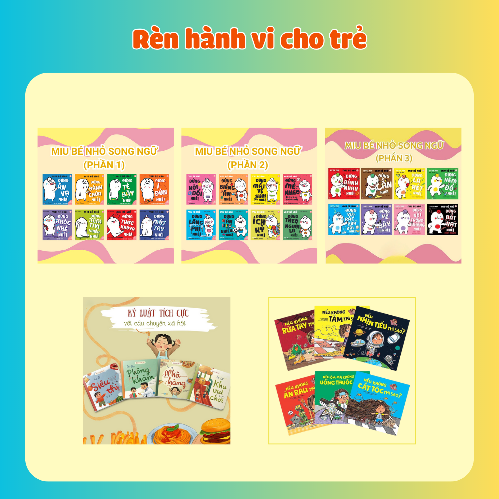Combo Rèn hành vi cho trẻ