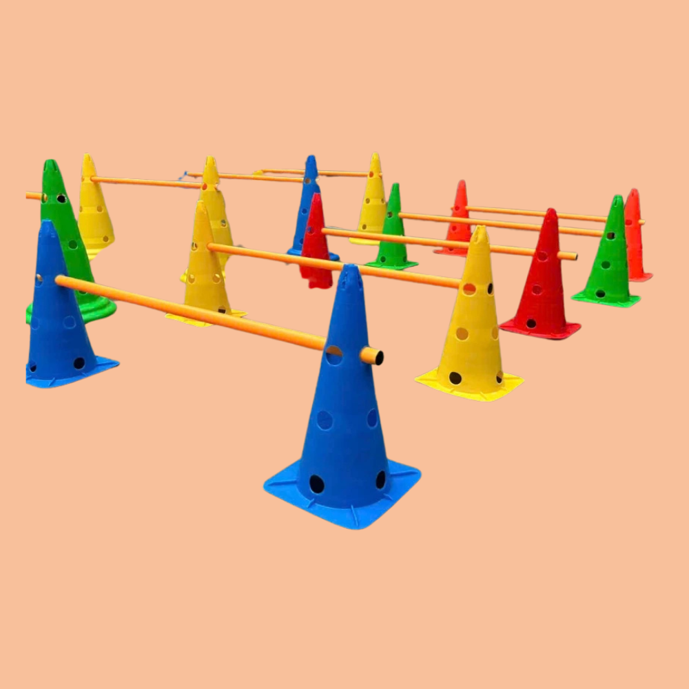 Chóp vận động 38cm (1 set có 10 chóp và 5 gậy)