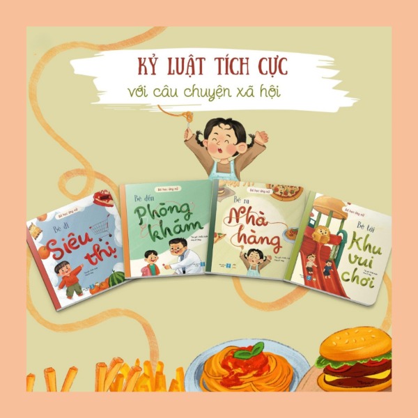 Bộ 4 cuốn sách Bé học ứng xử
