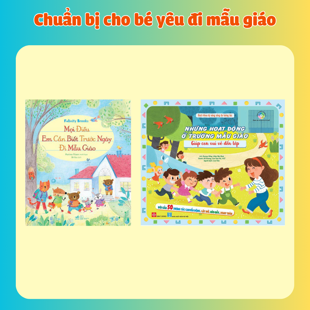 Combo chuẩn bị cho bé yêu đi mẫu giáo