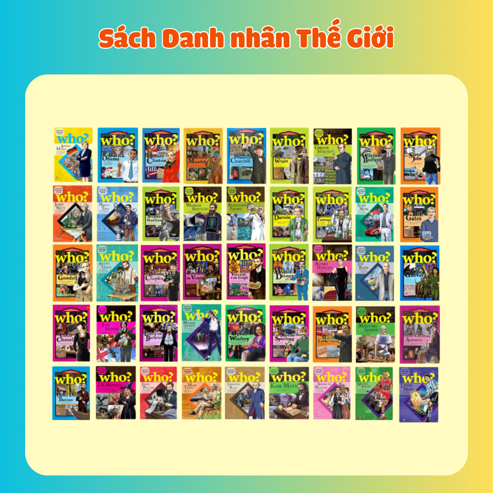 Combo Sách Danh nhân Thế giới