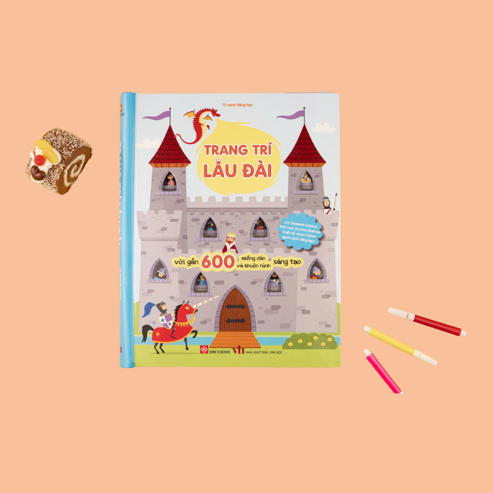 Sách bóc dán chủ đề Trang trí lâu đài