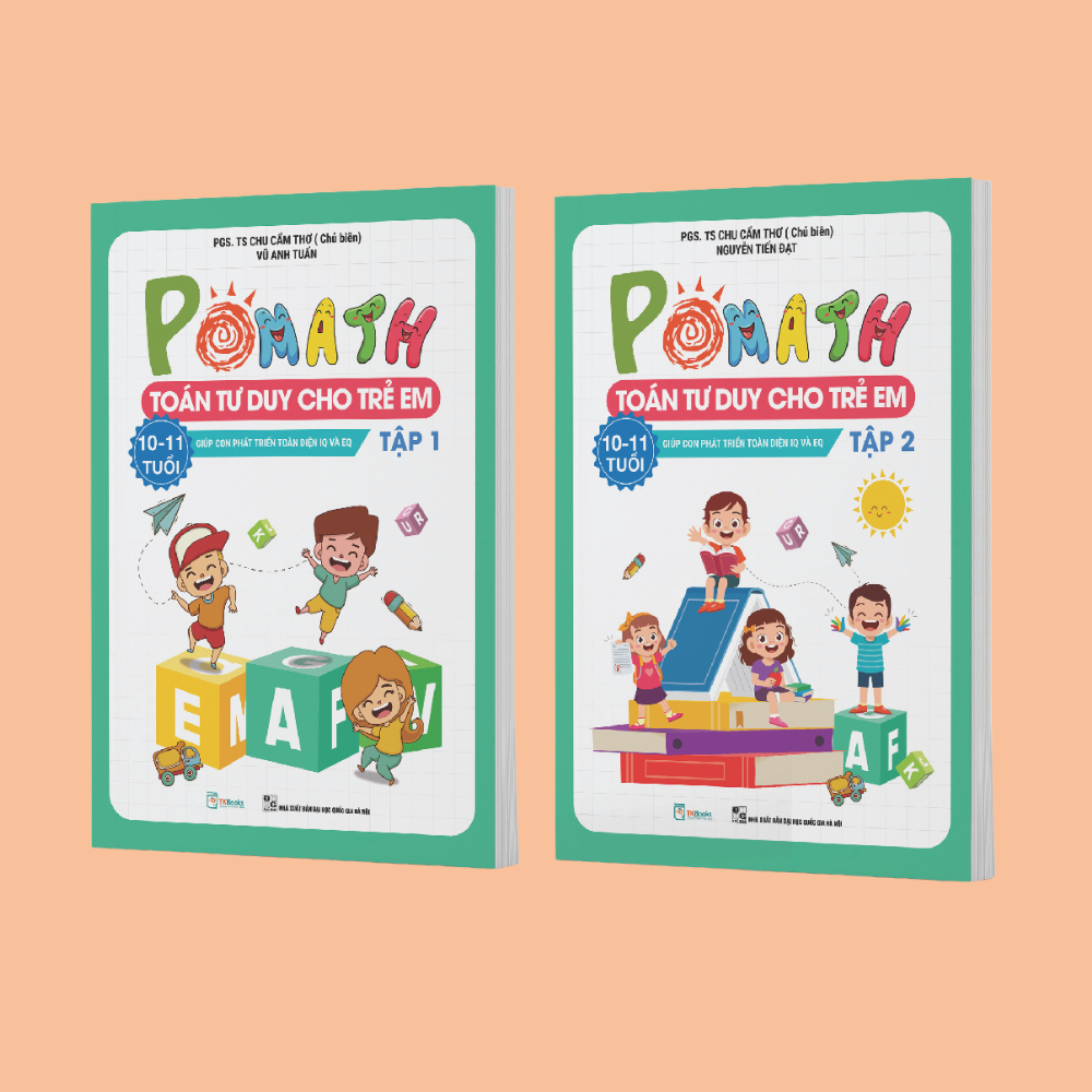 POMath – Toán tư duy cho trẻ em 10 – 11 tuổi (Tập 1 + 2)
