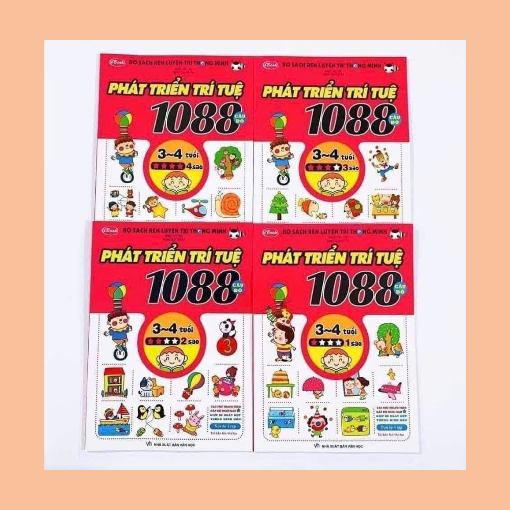 1088 Câu đố phát triển trí tuệ 3 - 4 tuổi 