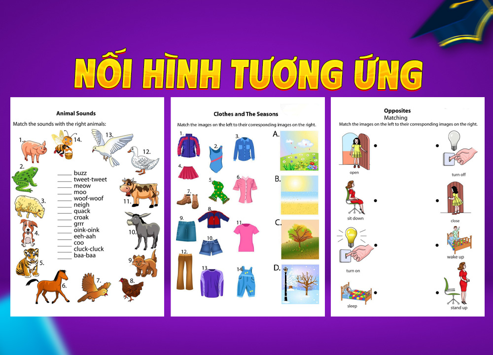 Nối hình tương ứng