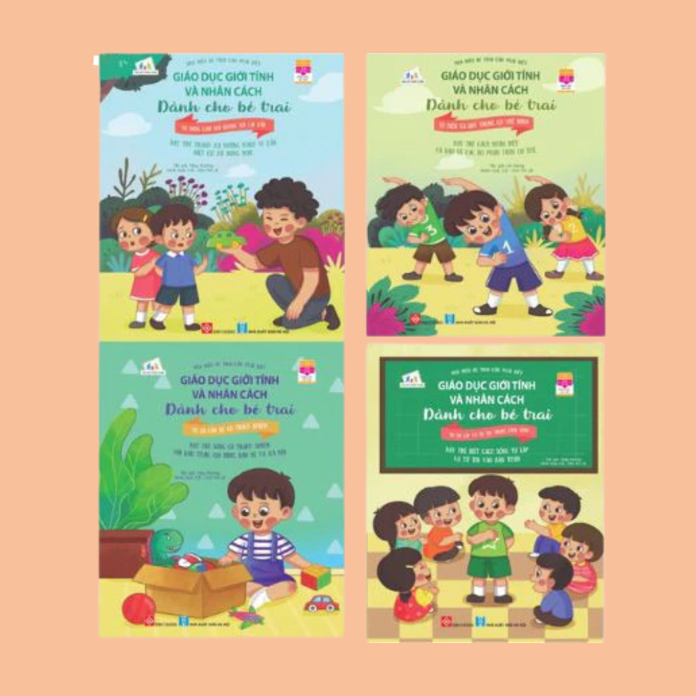 Giáo dục giới tính và nhân cách dành cho bé trai ( 4 cuốn )