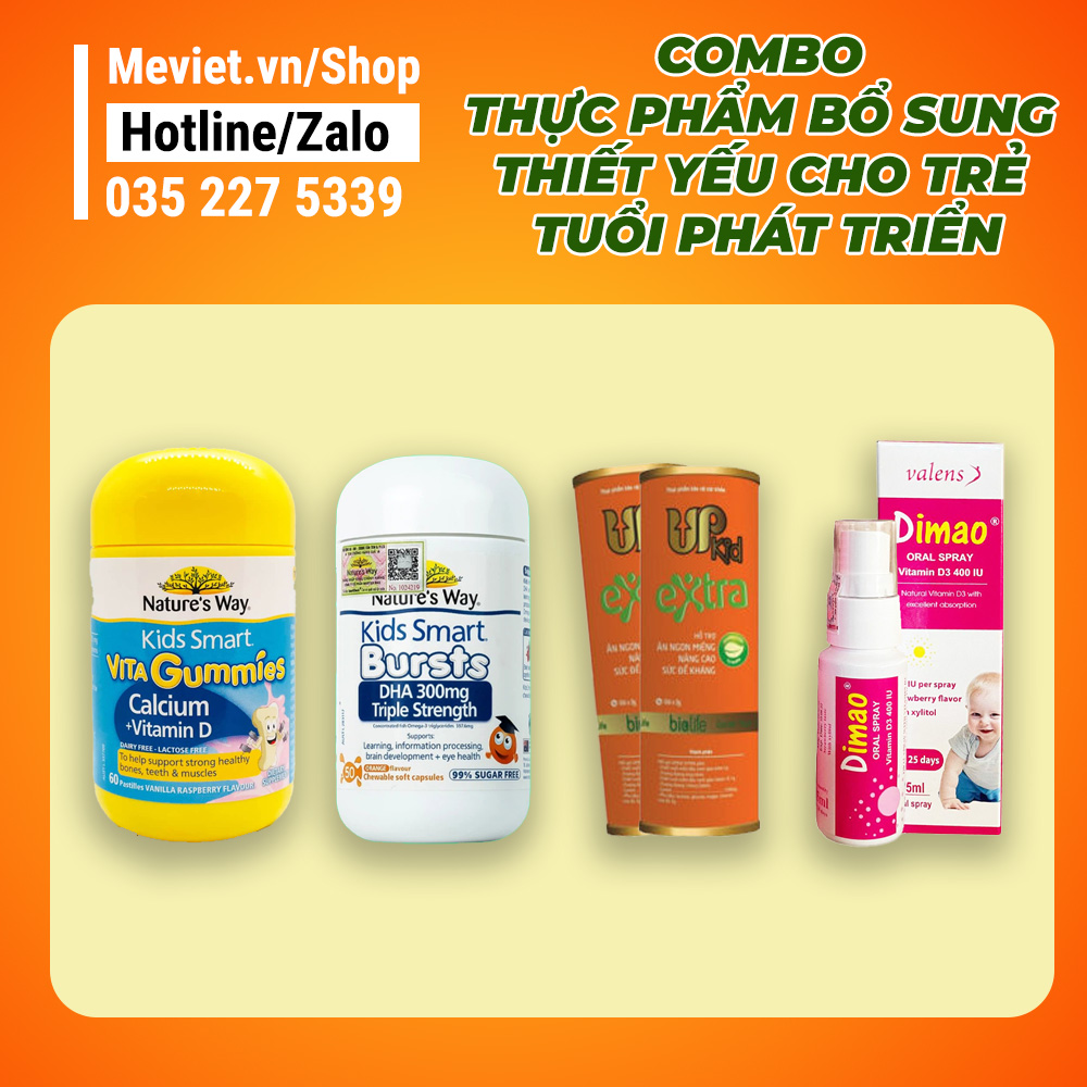 Combo Thực phẩm bổ sung thiết yếu cho trẻ tuổi phát triển