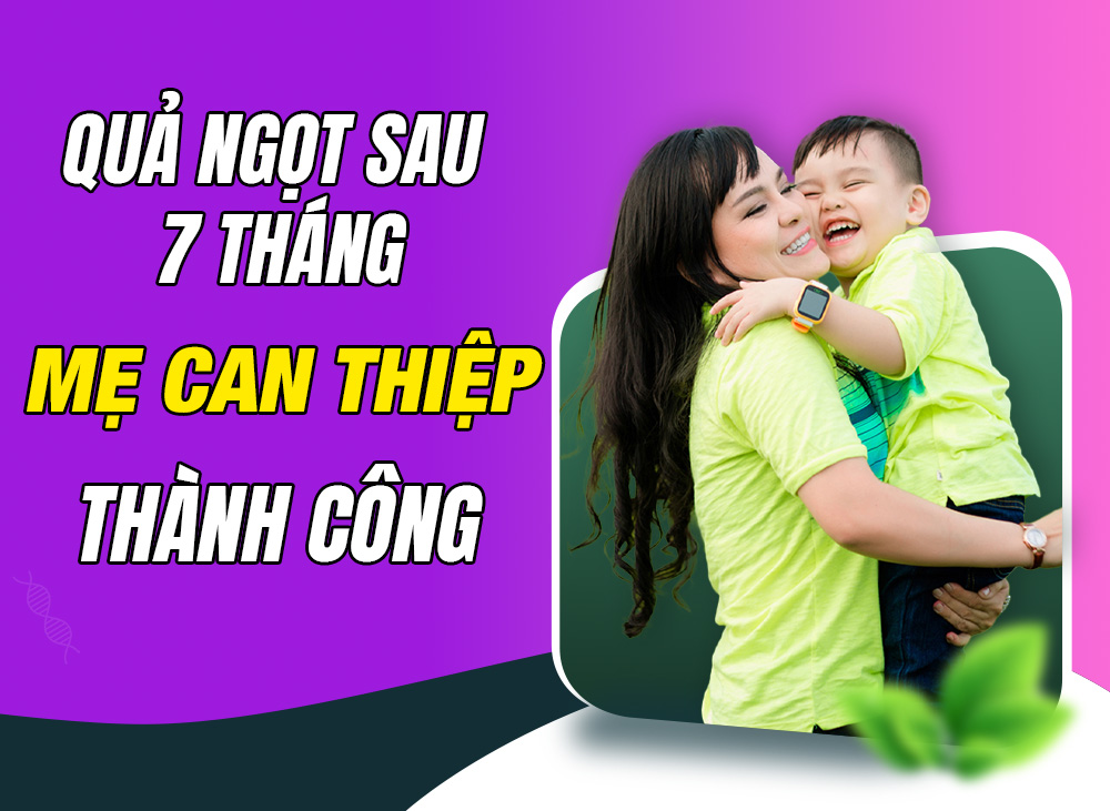 Quả ngọt sau 7 tháng mẹ can thiệp toàn diện cho con về ngôn ngữ, nhận thức, hành vi, dinh dưỡng