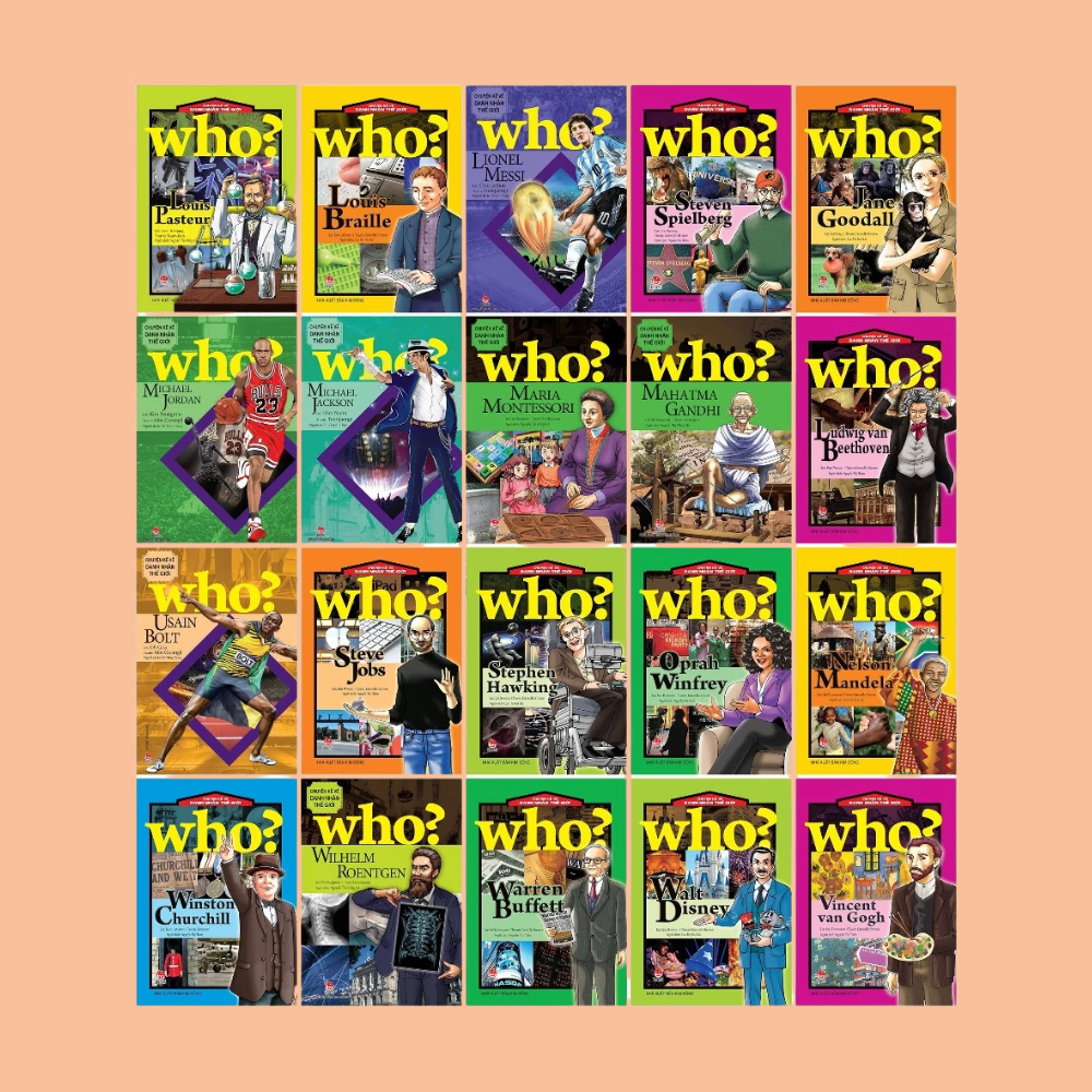 Sách Tranh - Who ? Chuyện Kể Về Danh Nhân Thế Giới - Trọn bộ 50 cuốn