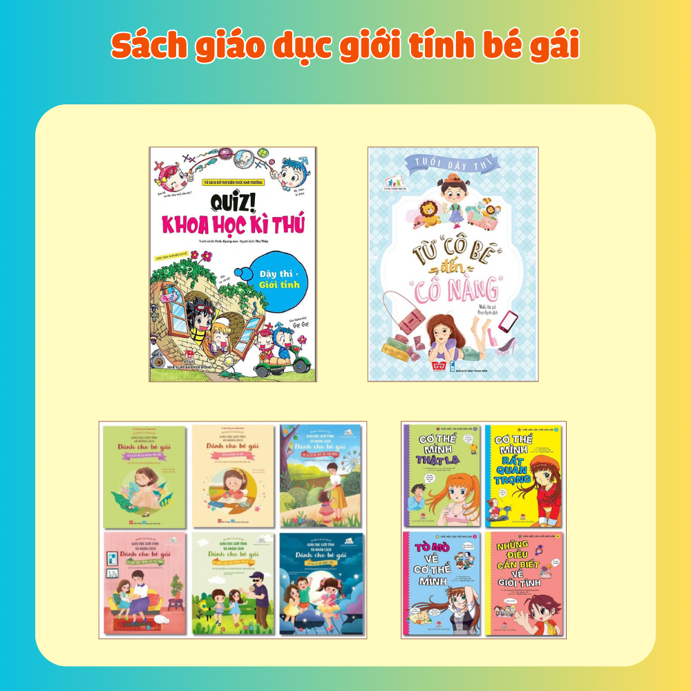 Combo sách giáo dục giới tính bé gái