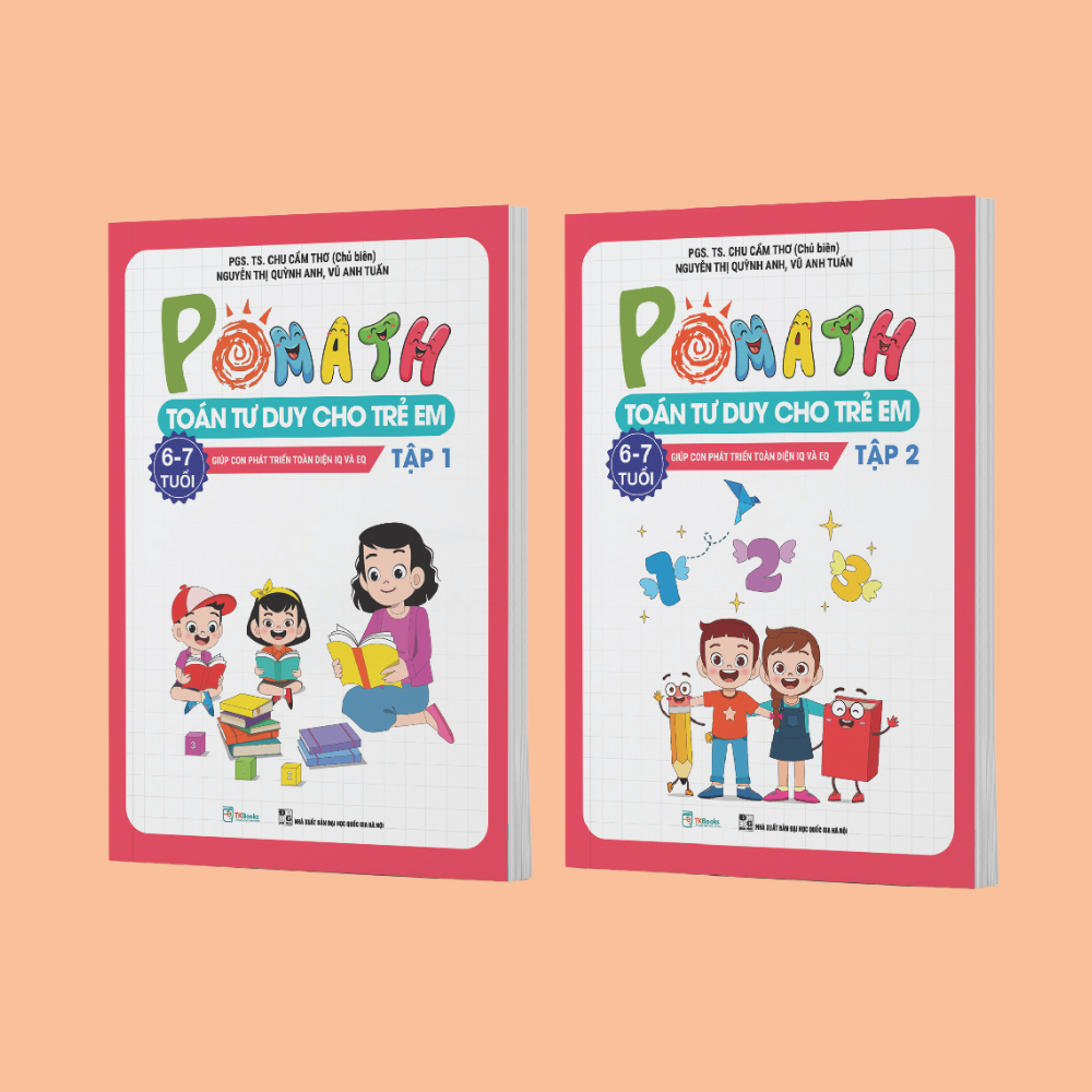 POMath – Toán tư duy cho trẻ em 6 – 7 tuổi (Tập 1 + 2)