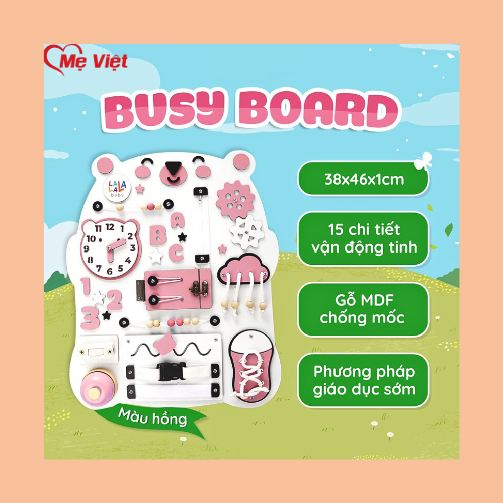 Bảng bận rộn Busy board rèn luyện vận động tinh