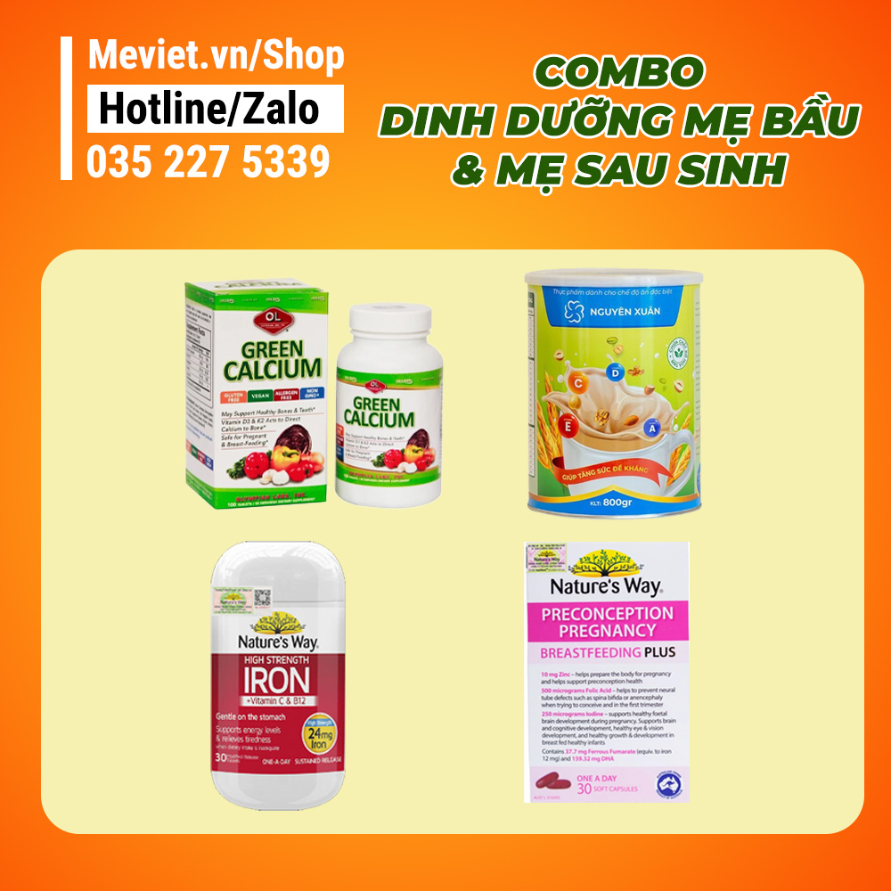 Combo Dinh dưỡng mẹ bầu & mẹ sau sinh 