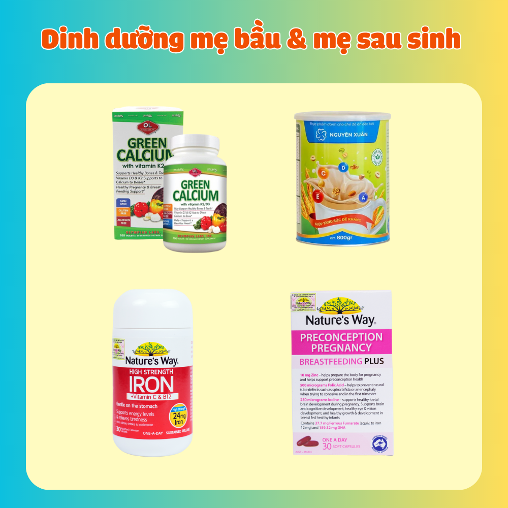 Combo Dinh dưỡng mẹ bầu và mẹ sau sinh 