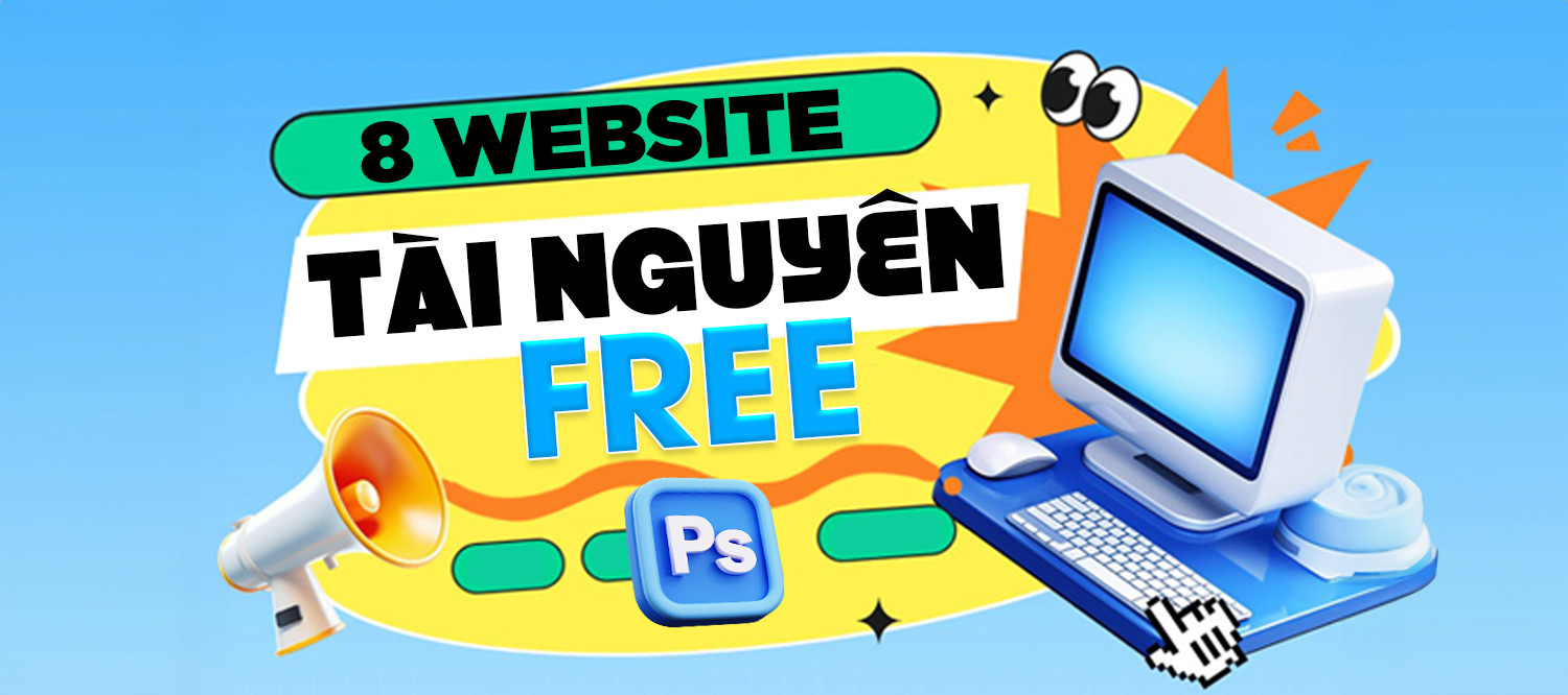 8 Website cung cấp tài nguyên thiết kế đồ họa miễn phí cho design