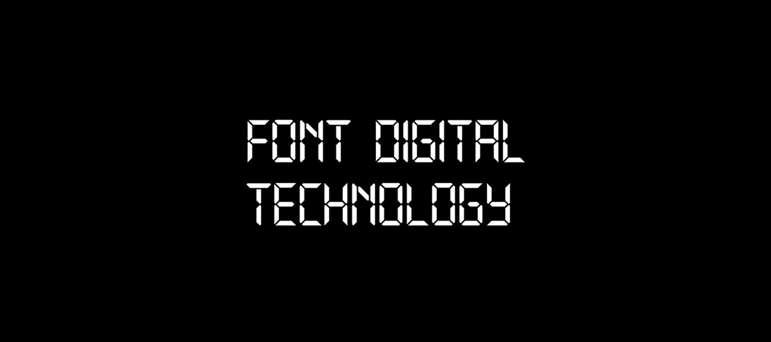[Tải xuống] Bộ 4 font chữ đồng hồ điện tử digital cho thiết kế