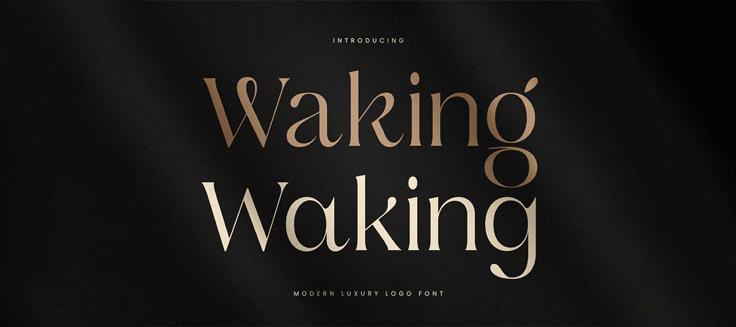 Font chữ spa Việt hóa TH Waking nét mảnh cho phong cách luxury