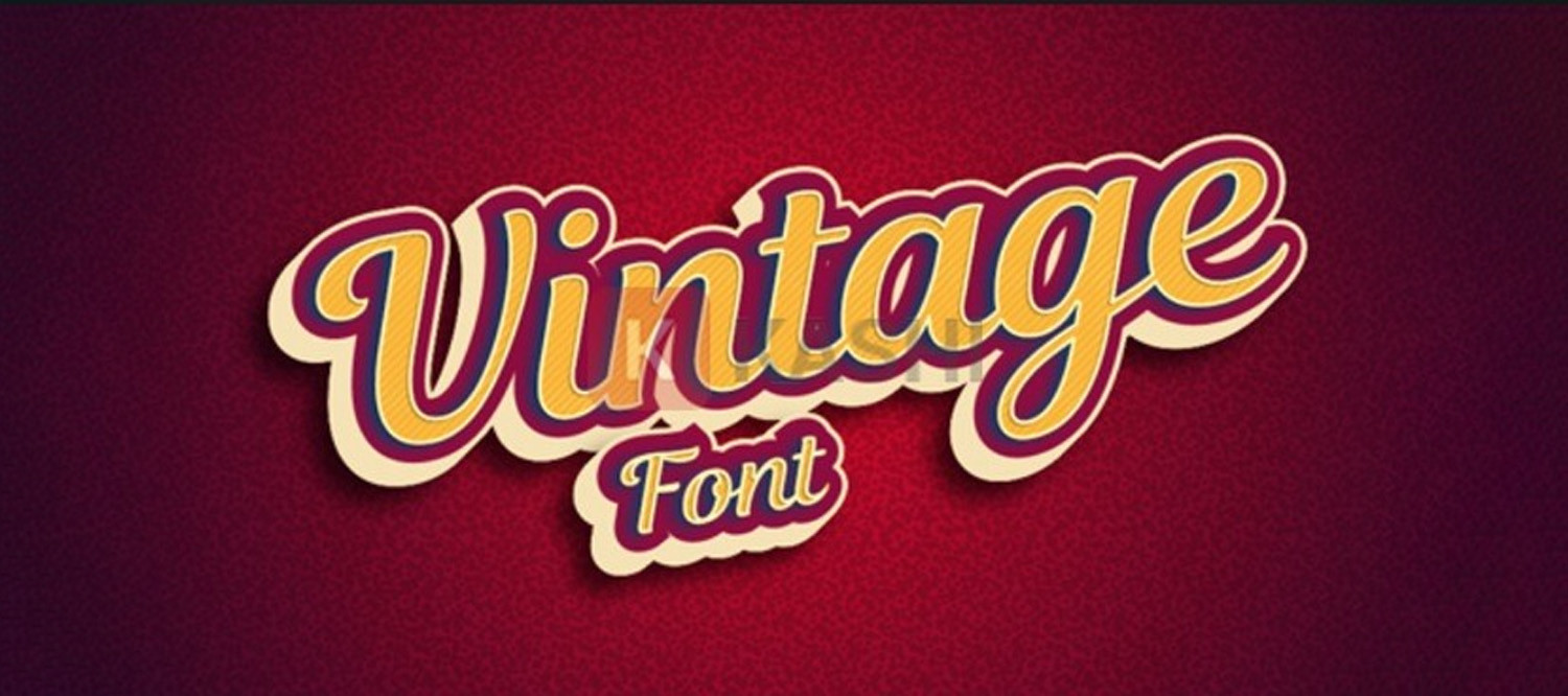 Khám phá sức hút của font chữ vintage trong thiết kế đồ họa