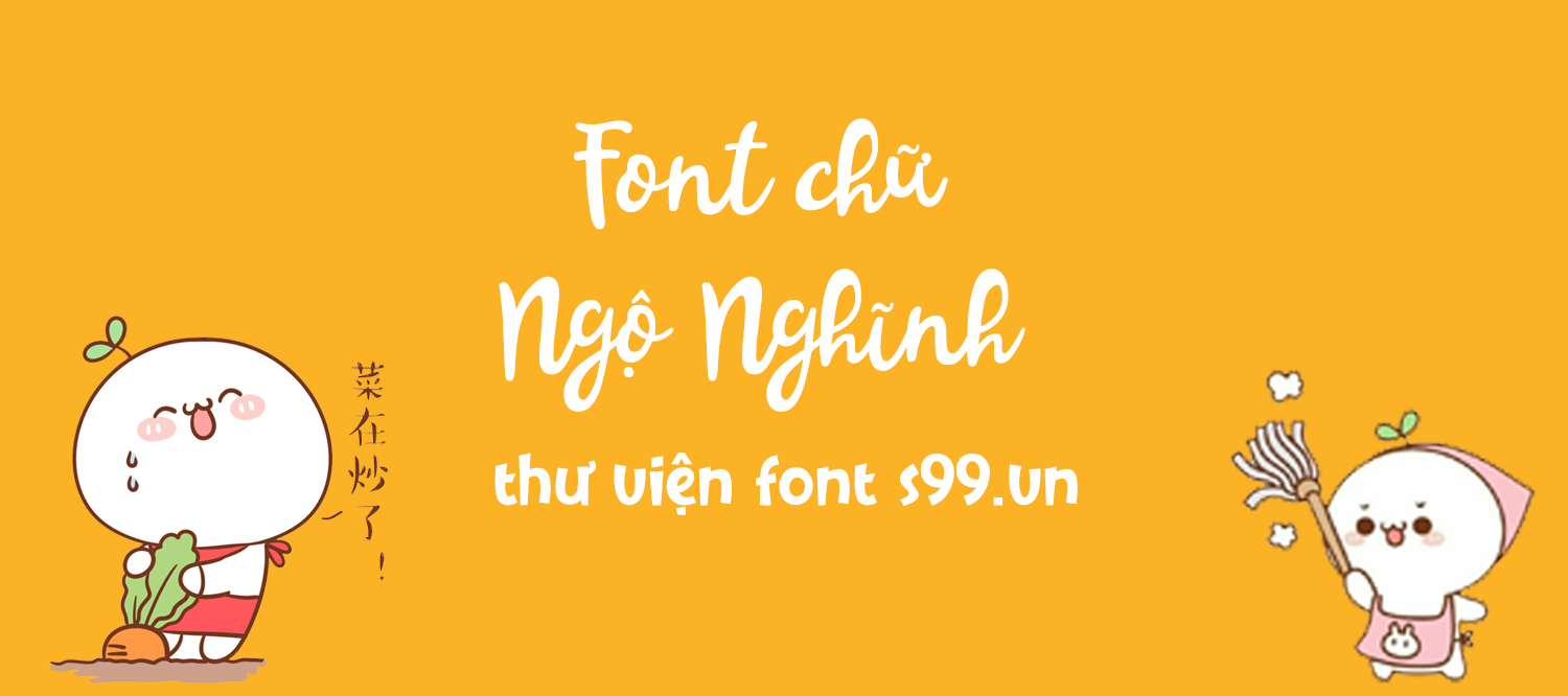 Font chữ ngộ nghĩnh: Nét vẽ tinh nghịch, mang đến niềm vui