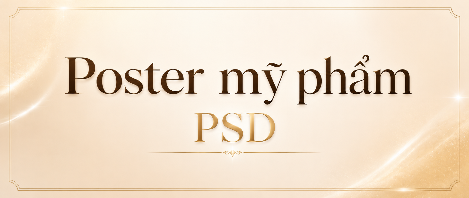 Poster mỹ phẩm PSD cho bộ serum dưỡng da: cách chọn mẫu đúng chiến dịch