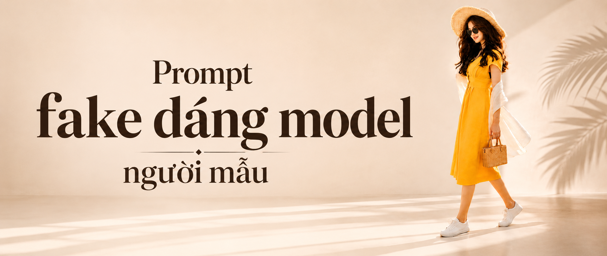 Prompt fake dáng model người mẫu: ứng dụng cho thời trang và lookbook online