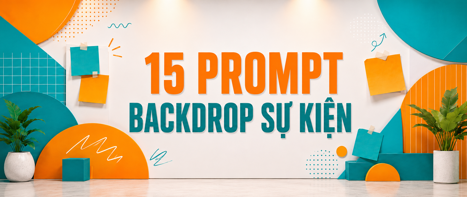 Prompt tạo backdrop sự kiện bằng AI: sinh nhật, vinh danh, khai trương, hội nghị