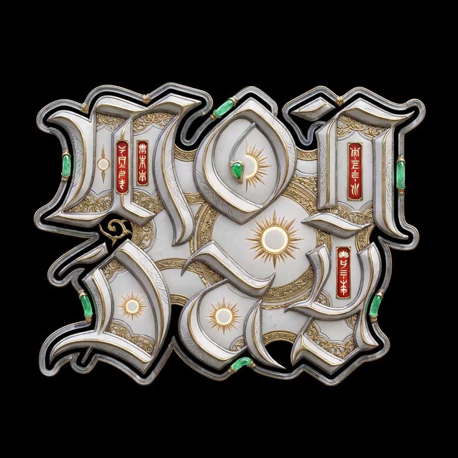 Prompt hiệu ứng chữ 3D - Mẫu số 1