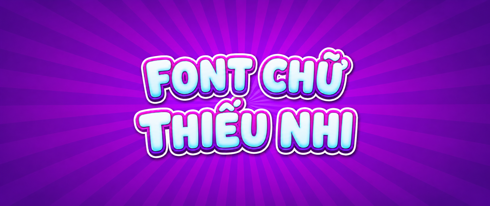 Font chữ thiếu nhi, hoạt hình cho poster trường học và học liệu trực quan